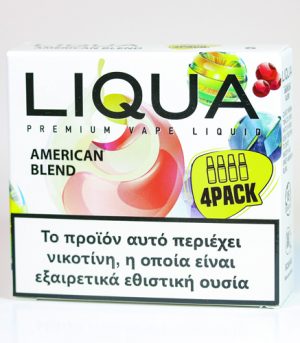 liqua 4pack american blend υγρα αναπληρωσης