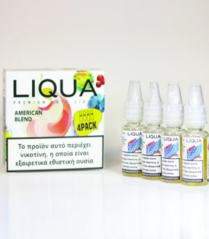 liqua 4pack american blend υγρα αναπληρωσης