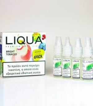liqua 4pack bright tobacco υγρα αναπληρωσης