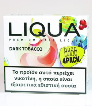 liqua 4pack dark tobacco υγρα αναπληρωσης