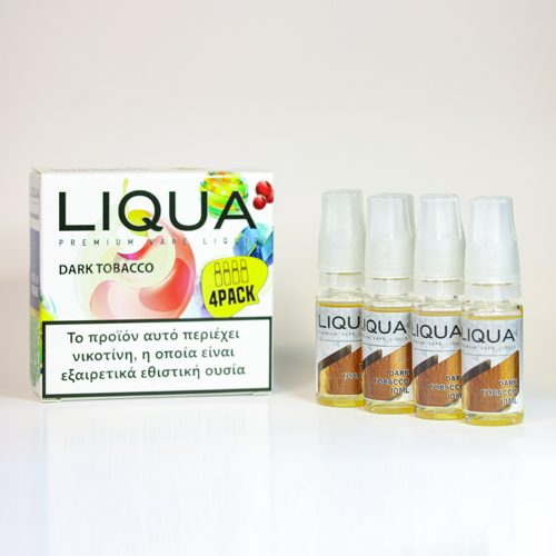 liqua 4pack dark tobacco υγρα αναπληρωσης