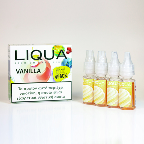 liqua 4pack vanilla υγρα αναπληρωσης